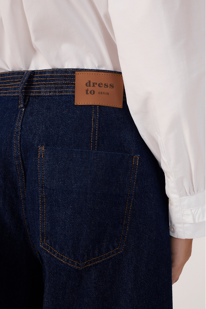 Bermuda Jorts Jeans Pespontos