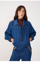 Jaqueta Jeans Detalhe Sol
