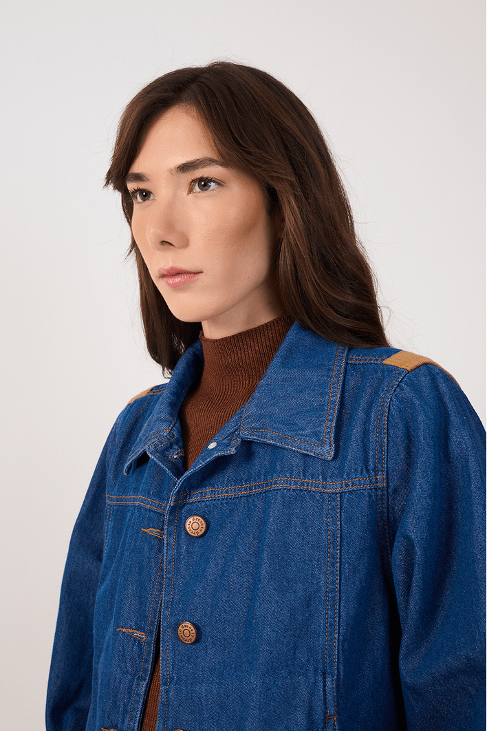 Jaqueta Jeans Detalhe Sol