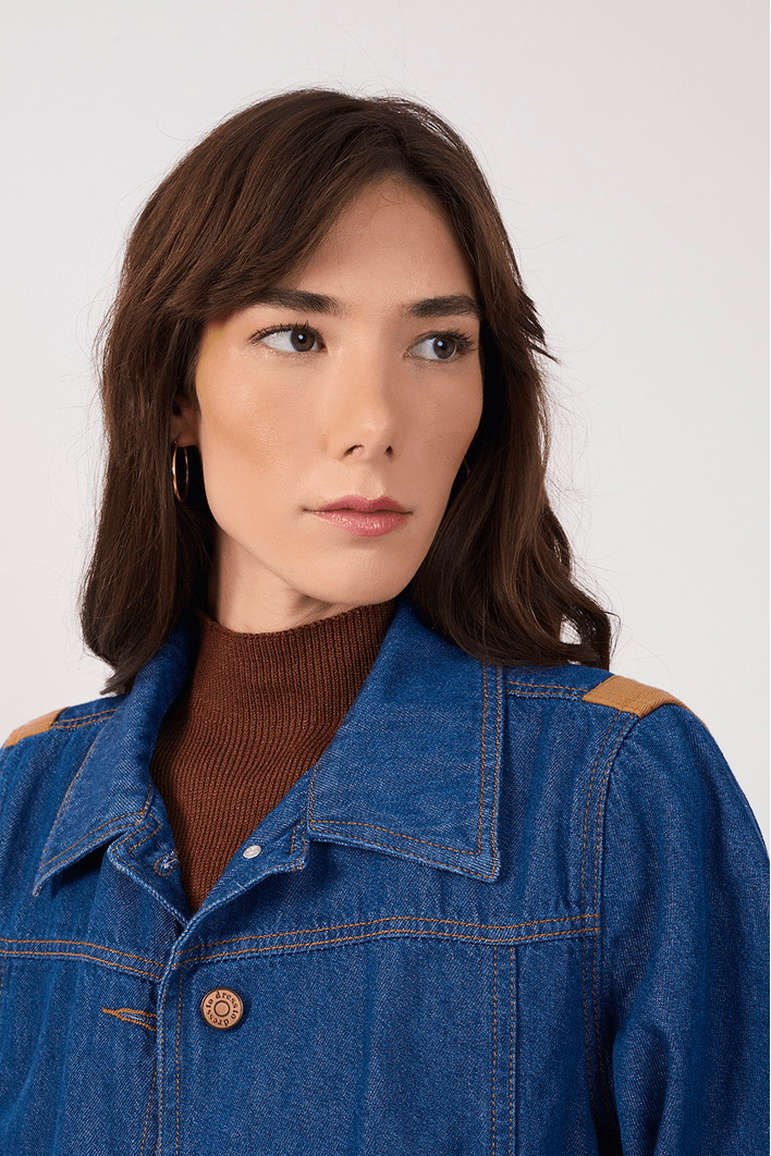 Jaqueta Jeans Detalhe Sol