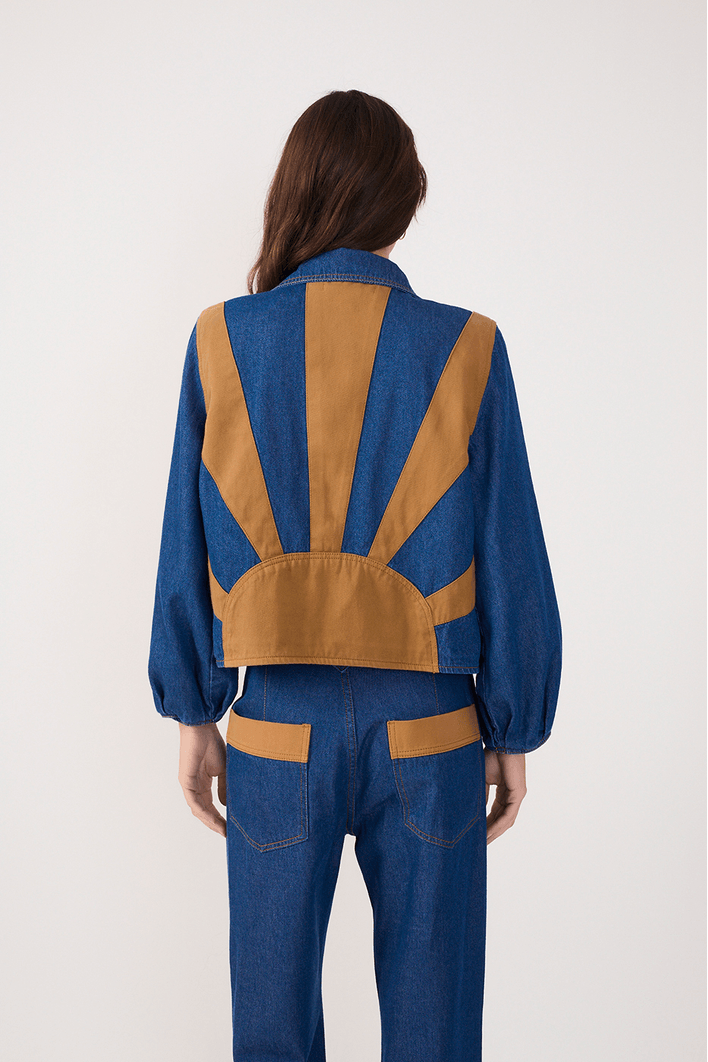 Jaqueta Jeans Detalhe Sol