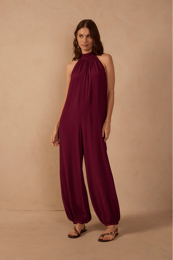 Macacão Crepe Amplo