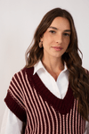 Colete Tricot Bicolor