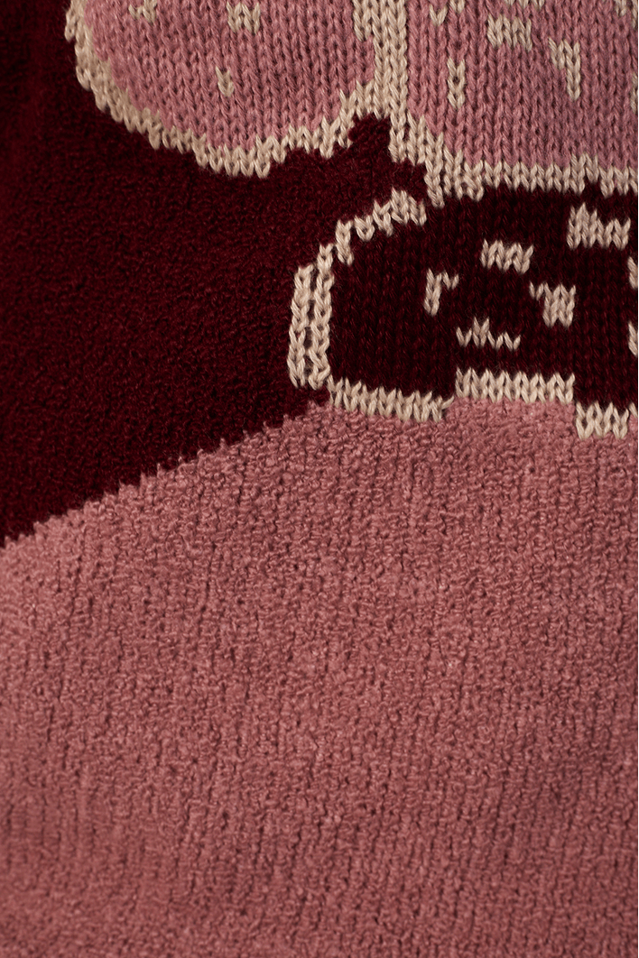 Casaco Tricot Detalhe Botânico