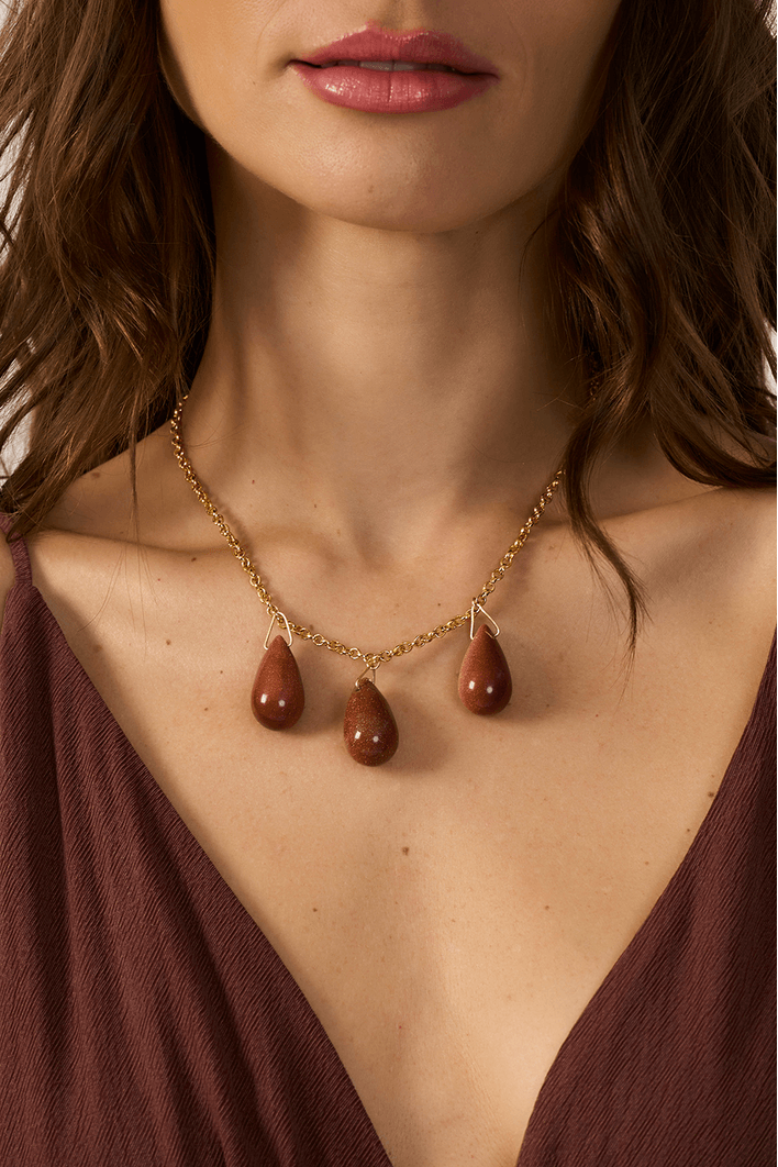 Colar Trio Pedra do Sol