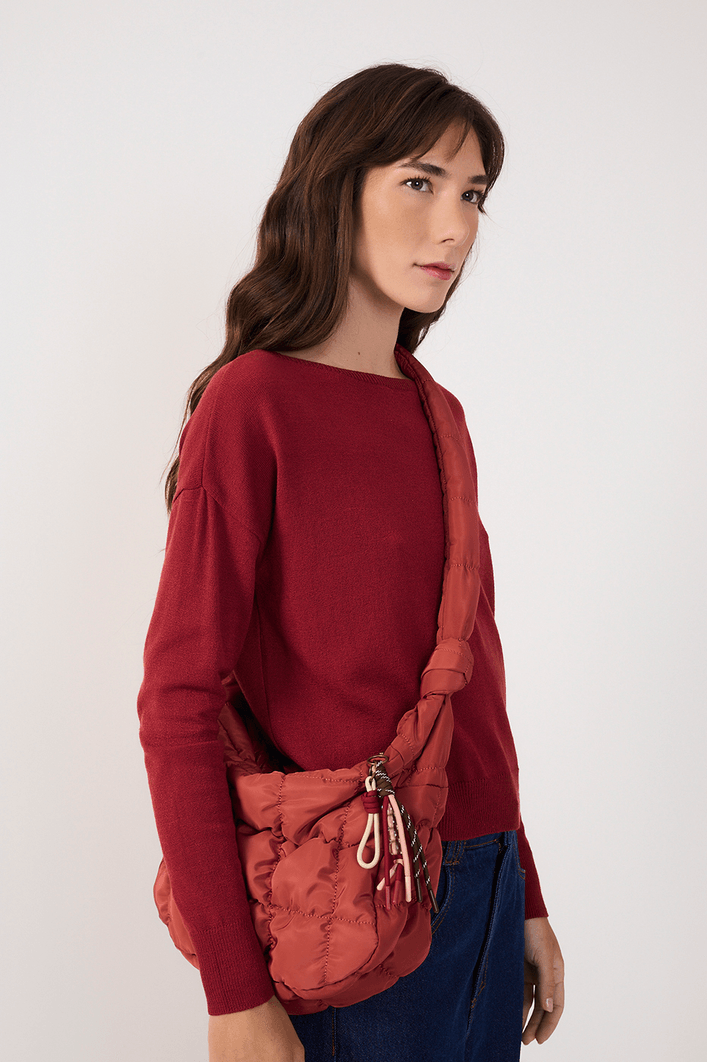 Bolsa Hobo Nylon Matelassê