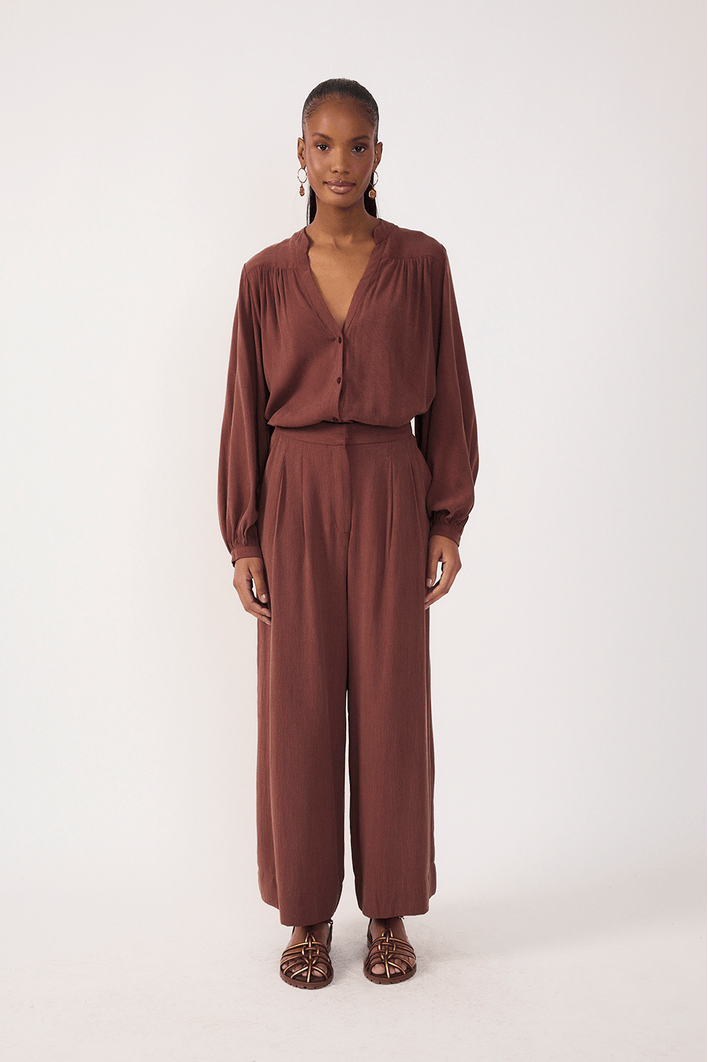 Calça Pantalona Bolso Faca