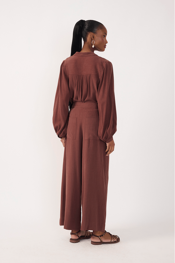 Calça Pantalona Bolso Faca