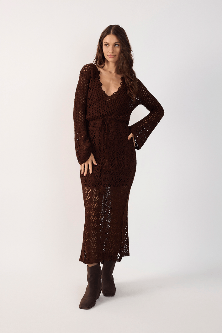 Vestido Tricot Vintage Cropped