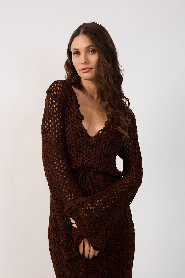 Vestido Tricot Vintage Cropped