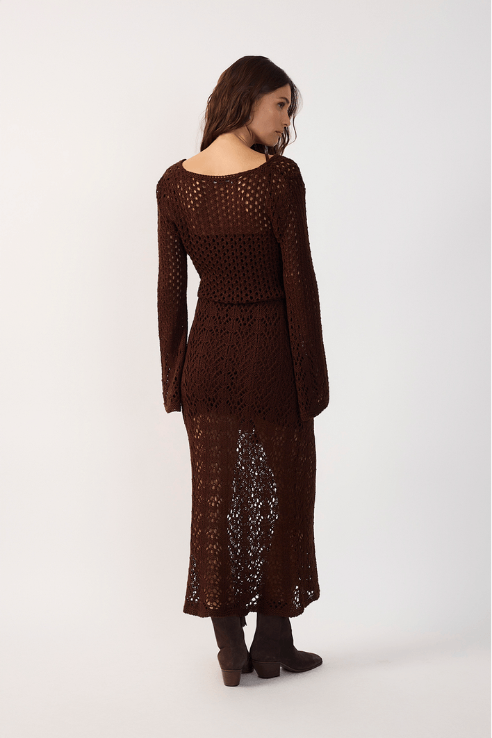 Vestido Tricot Vintage Cropped