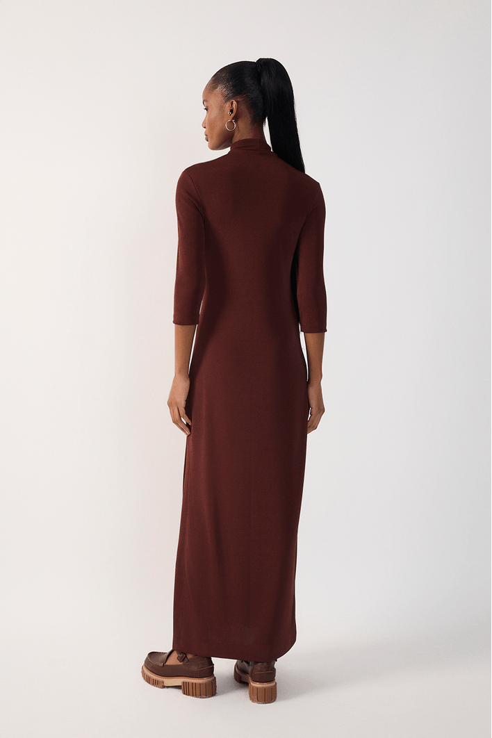 Vestido Coluna Gola Alta