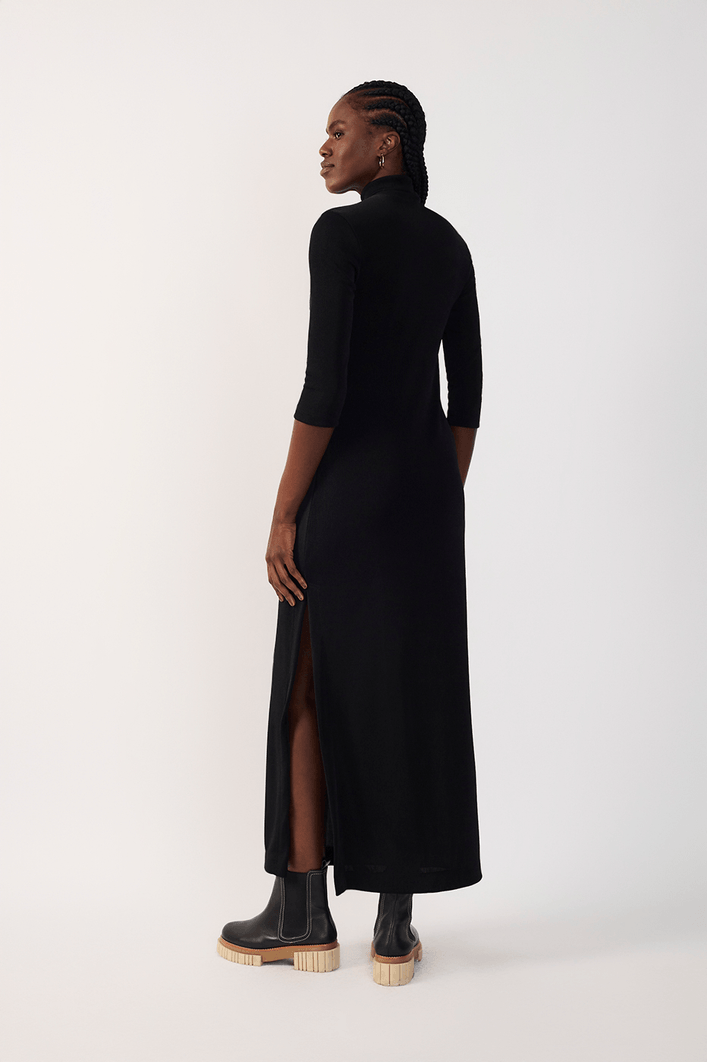 Vestido Coluna Gola Alta