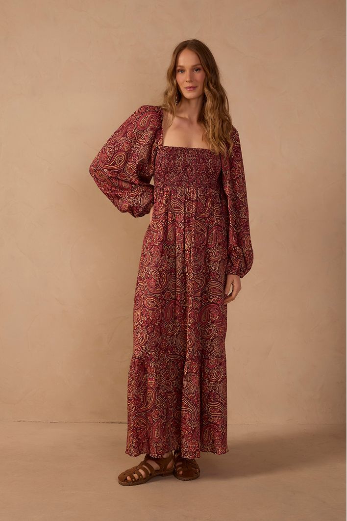 Vestido Cropped Est Noite de Inverno