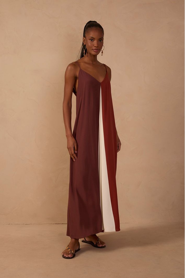 Vestido Cropped Crepe Color