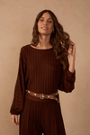 Blusa Tricot Nervuras