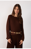 Blusa Tricot Nervuras