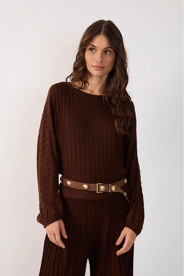 Blusa Tricot Nervuras