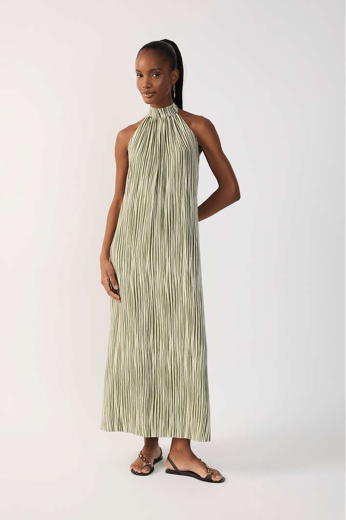 Vestido Estampa Listra Raízes