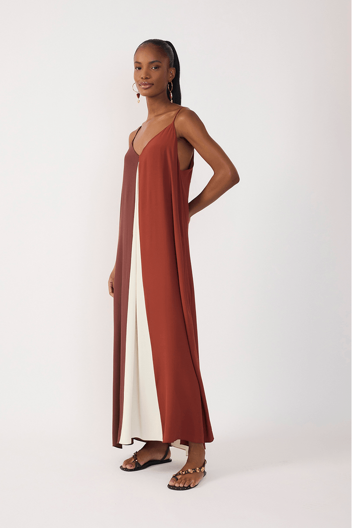 Vestido Cropped Crepe Color