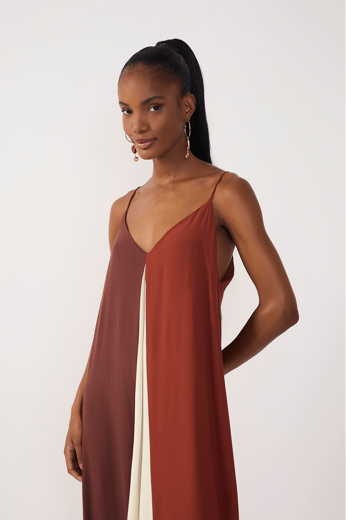 Vestido Cropped Crepe Color