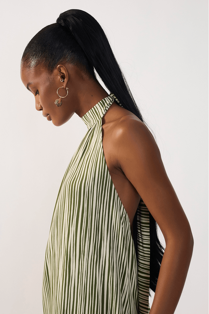 Vestido Estampa Listra Raízes