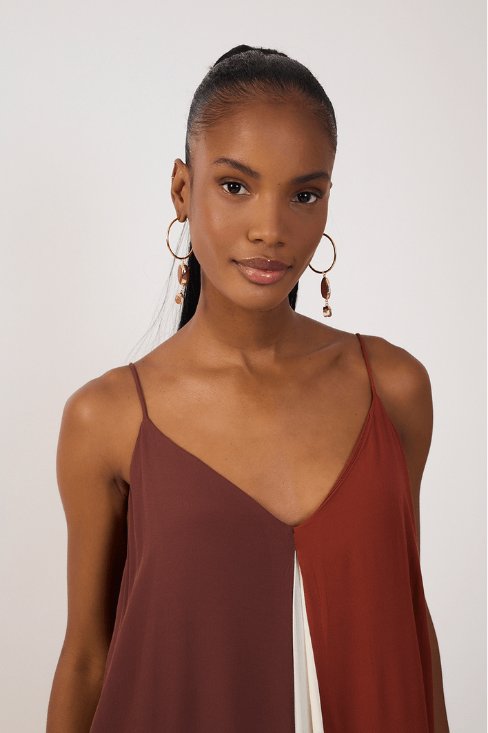 Vestido Cropped Crepe Color