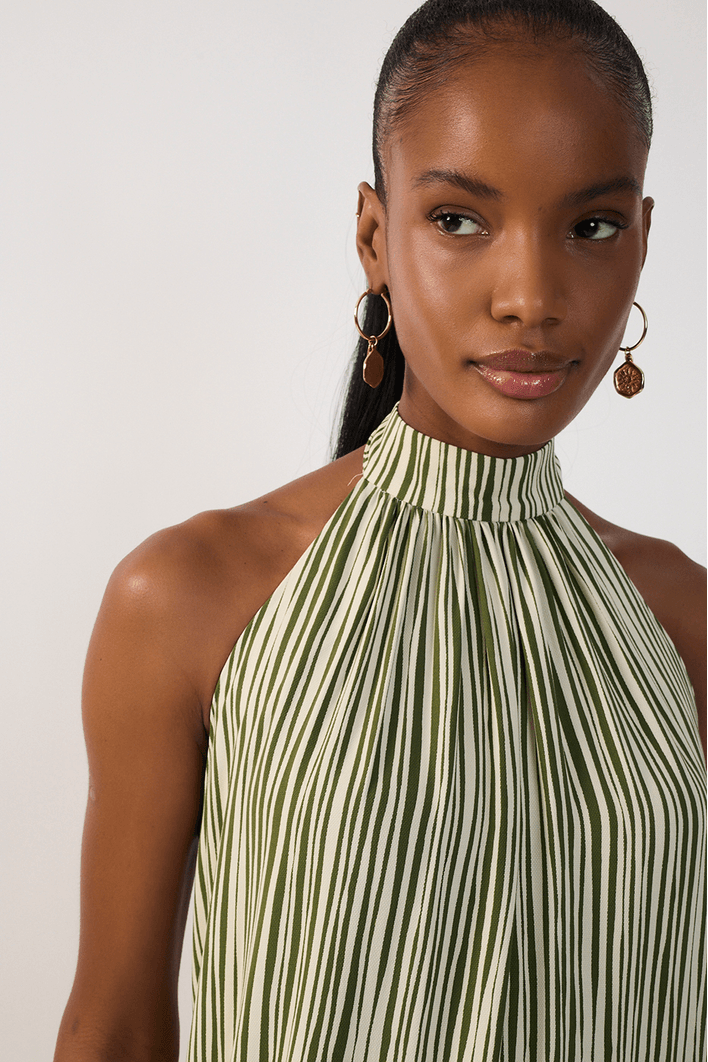 Vestido Estampa Listra Raízes