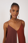 Vestido Cropped Crepe Color