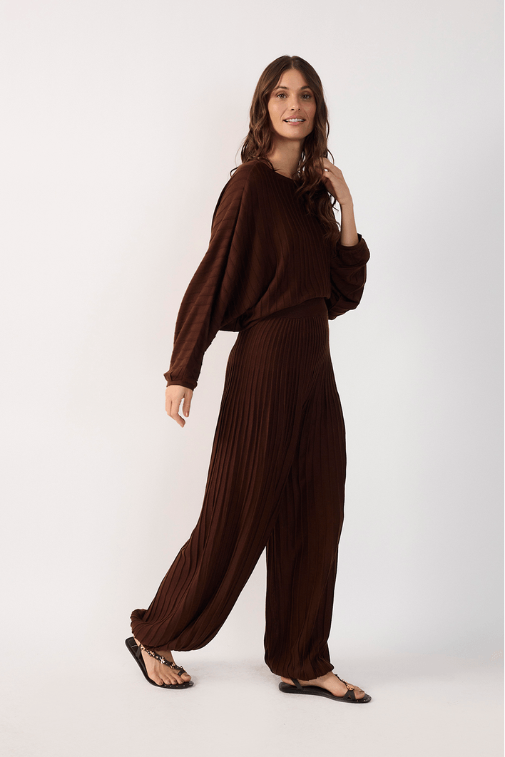 Calça Tricot Aladim Nervuras