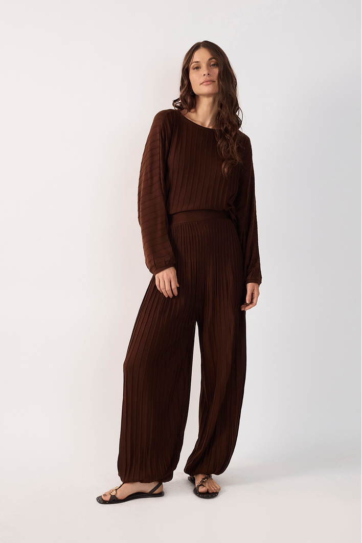 Calça Tricot Aladim Nervuras
