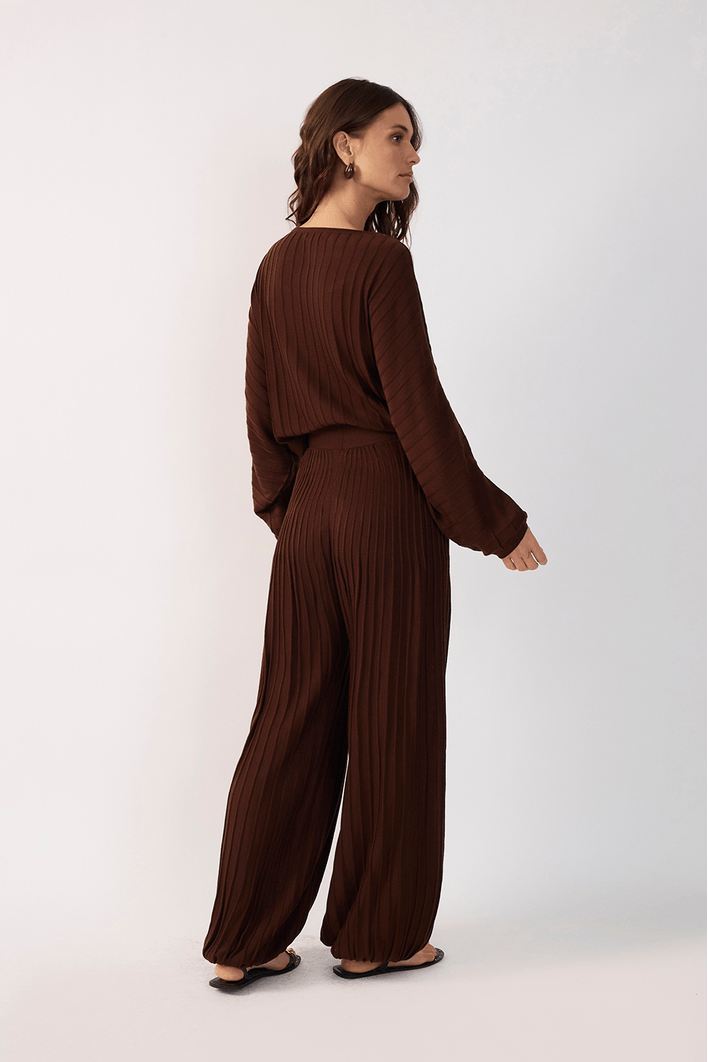 Calça Tricot Aladim Nervuras