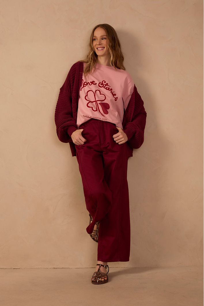 Calça Sarja Detalhe Bolso