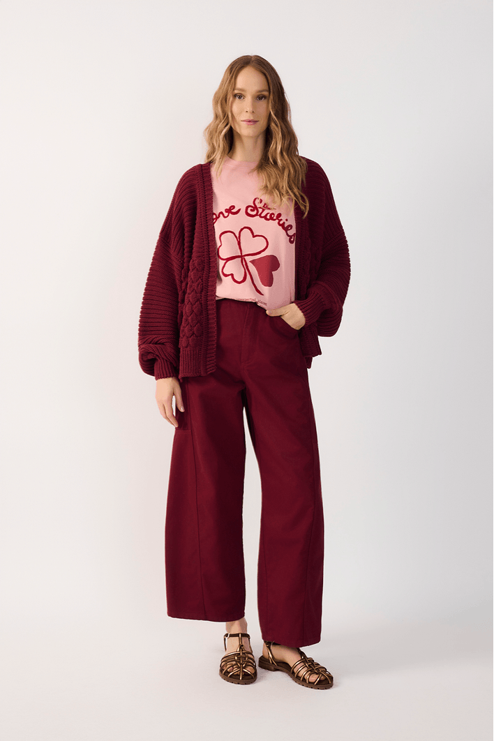 Calça Sarja Detalhe Bolso