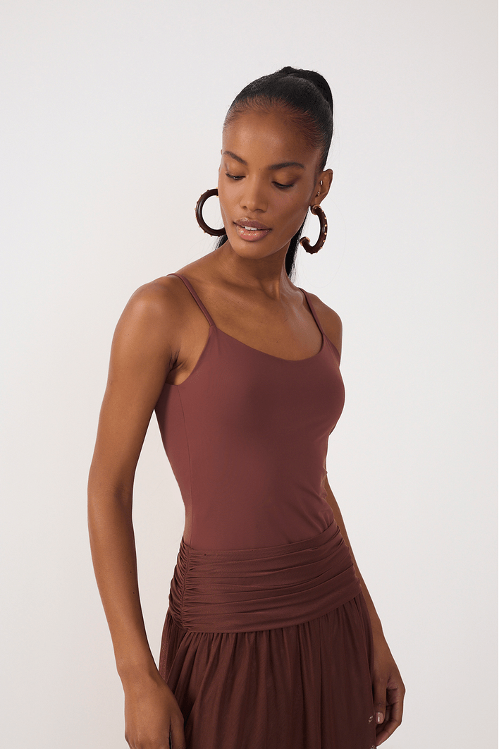 Vestido Regata Com Tule