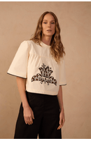 Blusa Algodão Bordada