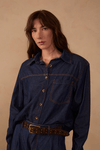 Camisa Jeans Botões