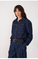 Camisa Jeans Botões