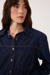 Camisa Jeans Botões