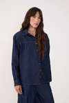 Camisa Jeans Botões