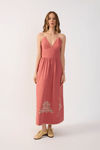 Vestido Cropped Algodão Bordado