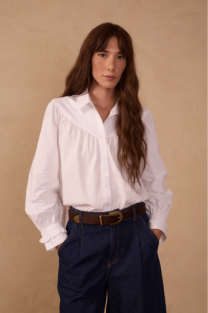 Camisa Algodao Pala Frente