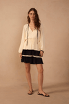 Vestido Curto Ggt Saia Sobreposta