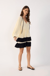 Vestido Curto Ggt Saia Sobreposta