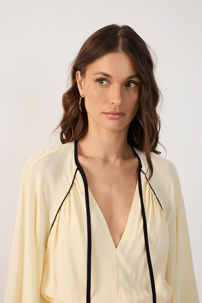 Vestido Curto Ggt Saia Sobreposta