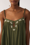 Vestido Cropped Pala Bordada