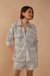 Camisa Moletom Estampa Listra