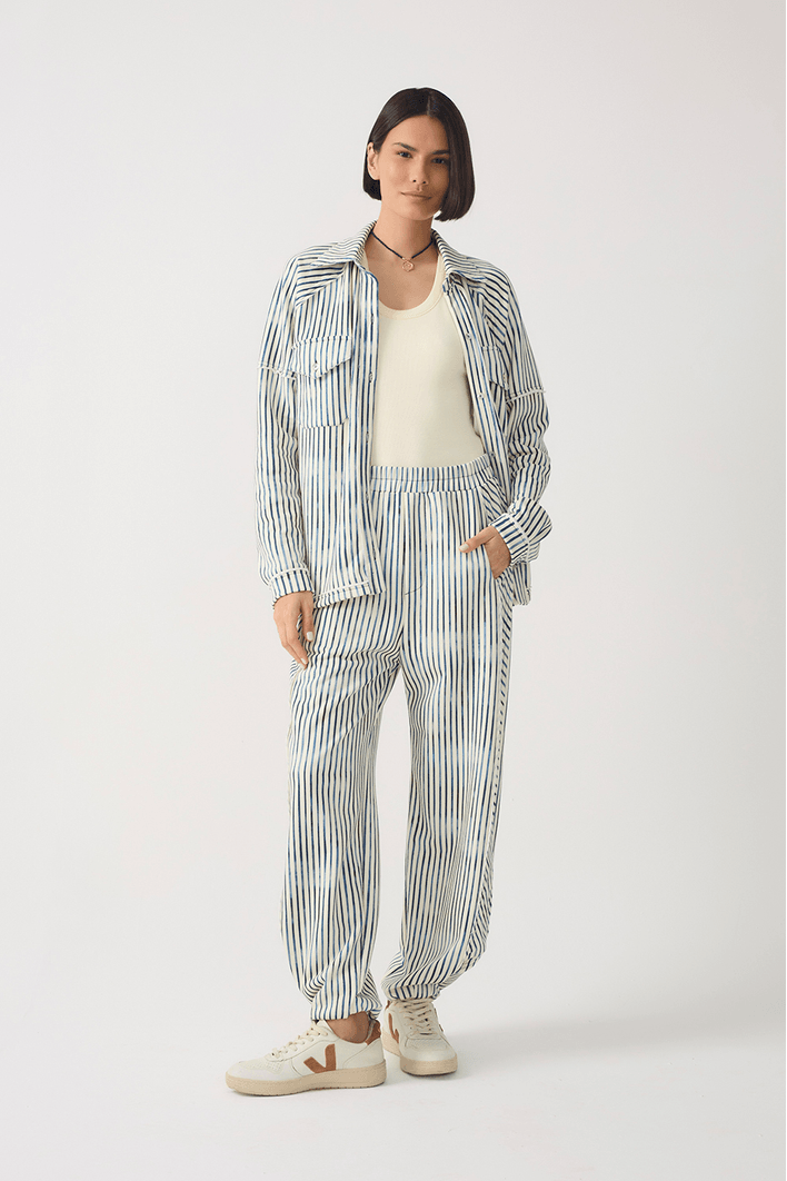 Calça Moletom Estampa Listra