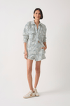 Short Moletom Estampa Listra