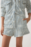 Short Moletom Estampa Listra